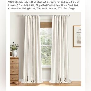 100% Blackout Shield Full Blackout Curtains